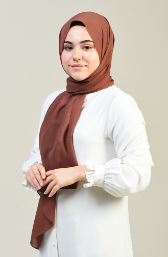 Plain Crinkle Crepe Shawl Copper 13127-05