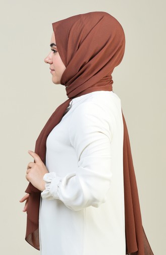 Plain Crinkle Crepe Shawl Copper 13127-05