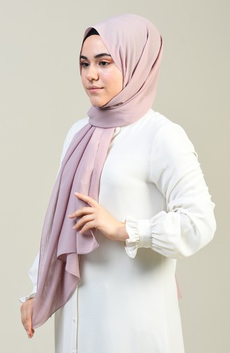 Plain Crinkle Crepe Shawl Lilac 13127-07