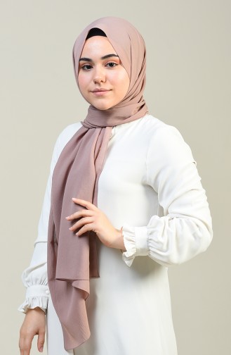 Plain Crinkle Crepe Shawl Dark Powder 13127-10