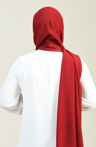 Plain Crinkle Crepe Shawl Bordeaux 13127-18