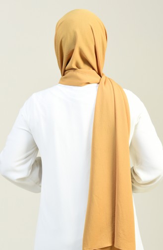 Plain Crinkle Crepe Shawl Gold 13127-22