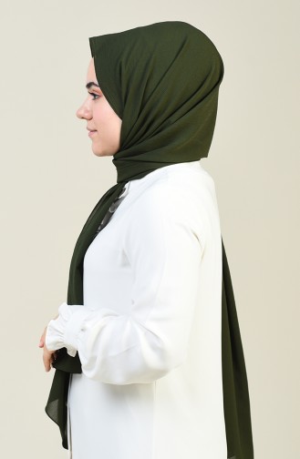 Plain Crinkle Crepe Shawl Khaki 13127-25