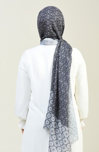 Patterned Cotton Shawl Gray 13130-02