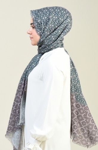 Patterned Cotton Shawl Mink 13130-03