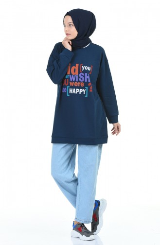 Sweatshirt Bleu Marine 1000-02