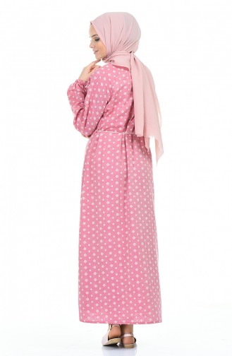Fuchsia Hijab Dress 2120-04