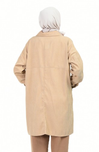 Fitilli Yarasa Kol Tunik 0999-01 Camel
