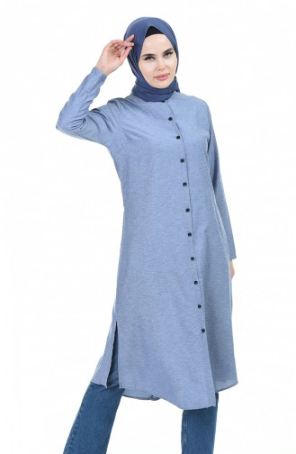 Cepli Tunik 6384-11 Gri Lacivert