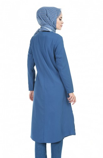 Cepli Tunik 6384-14 Açık Lacivert