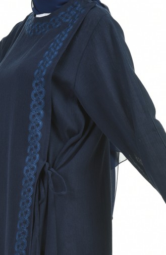 Navy Blue Abaya 0096-01