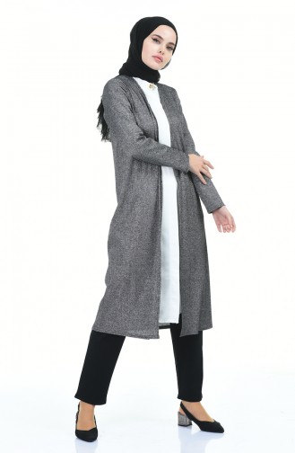 Simli Basic Hırka 1132-01 Siyah