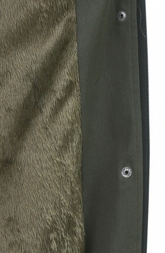 Caban Long à Capuche 4042-02 Khaki 4042-02