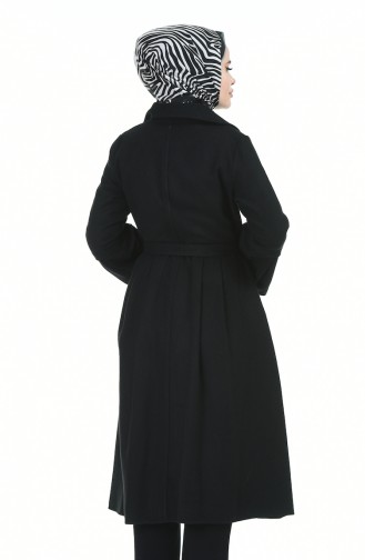 معطف طويل أسود 5630-07