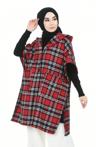 Weinrot Poncho 5013C-01