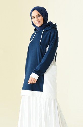 Sweatshirt Bleu Marine 1009-03