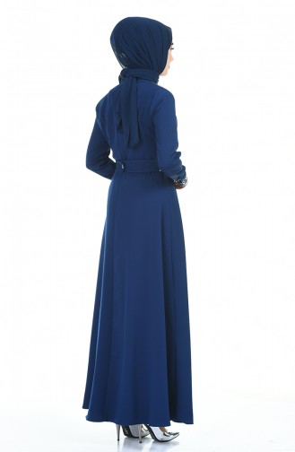 فستان أزرق كحلي 9611-05
