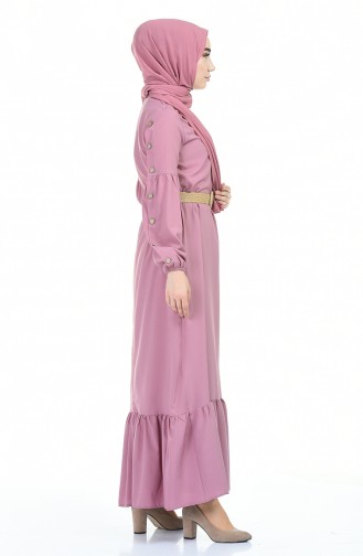 Powder Hijab Dress 4527-03