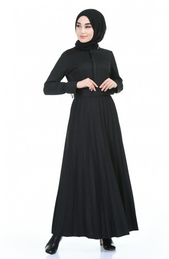 Smoke-Colored Hijab Dress 5056-03