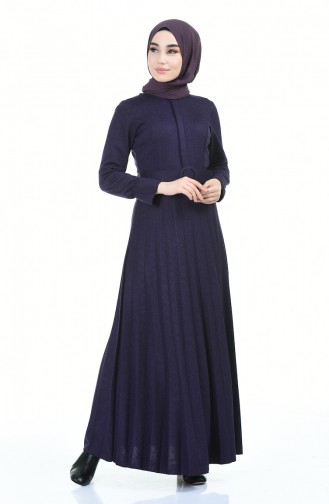 Purple Hijab Dress 5056-04