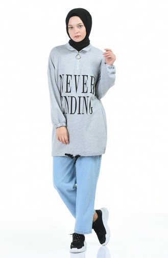 Grau Pulli 1002-01