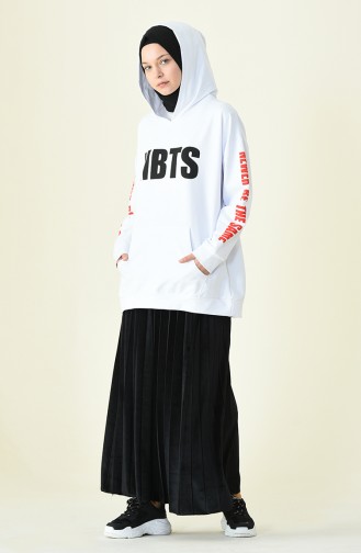 White Sweatshirt 1005-03