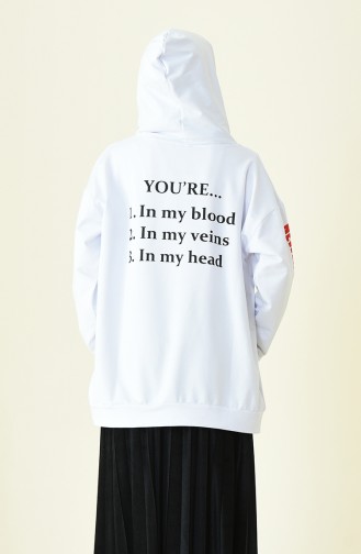 White Sweatshirt 1005-03