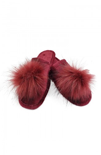 Claret Red Summer Slippers 22-04
