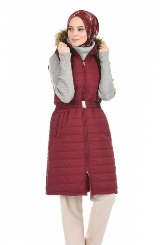 Gilet Sans Manches Bordeaux 5025-02