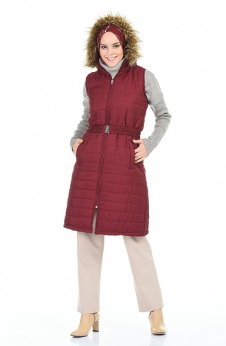 Gilet Sans Manches Bordeaux 5025-02