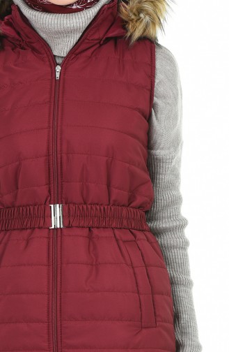 Claret red Gilet 5025-02