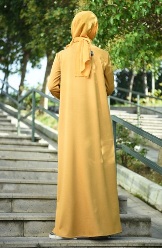 Mustard Abaya 10908-01