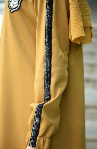 Mustard Abaya 10908-01