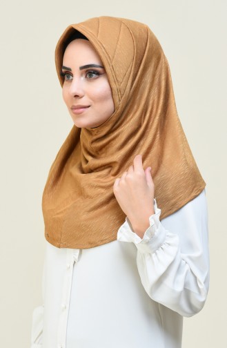 Düz Triko Pratik Eşarp 1052-05 Hardal