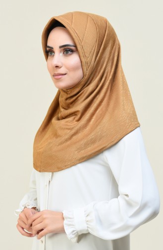 Düz Triko Pratik Eşarp 1052-05 Hardal