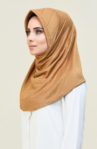 Düz Triko Pratik Eşarp 1052-05 Hardal