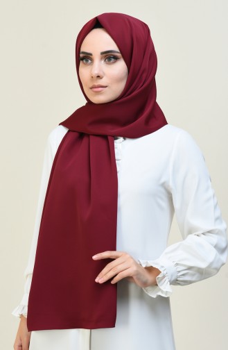 Dokuma Düz Şal 7000-03 Bordo