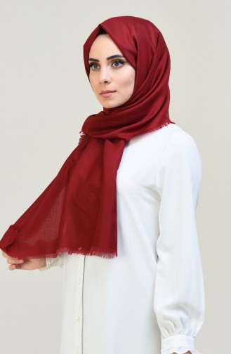 Pamuklu Twill Şal 3005TP-01 Bordo