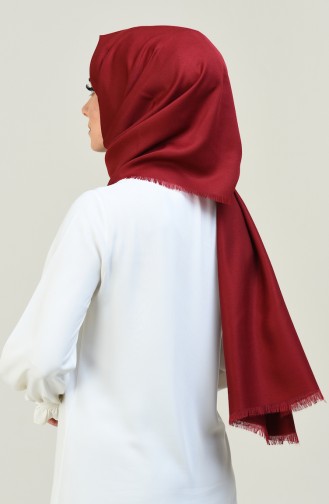 Pamuklu Twill Şal 3005TP-01 Bordo