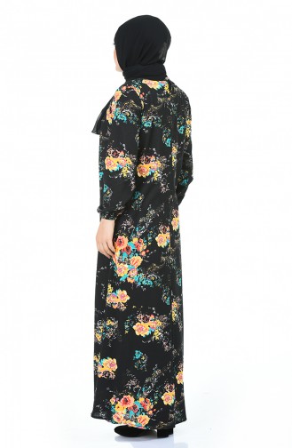 Yellow Hijab Dress 1453A-01