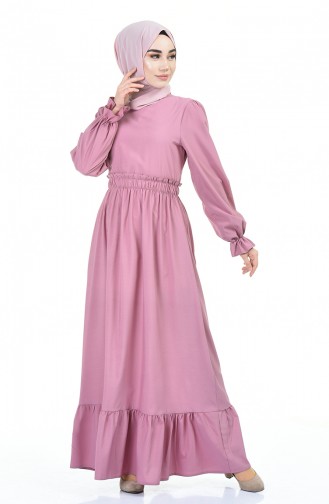 Powder Hijab Dress 4532-03
