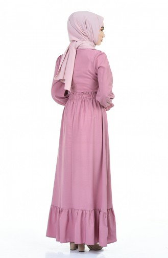 Powder Hijab Dress 4532-03