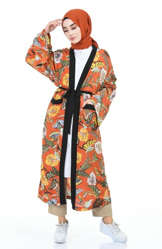 Kimono Couleur brique 5499-01