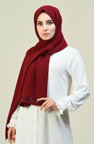 Claret Red Shawl 6910-03