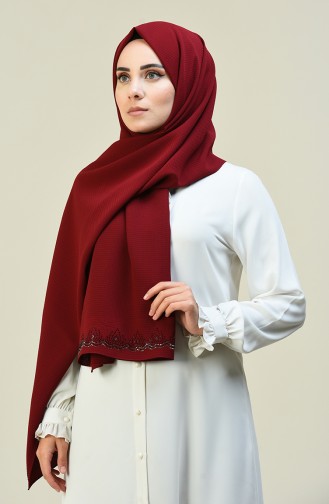 Claret Red Shawl 6910-03