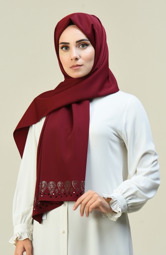 Claret Red Shawl 7003-03