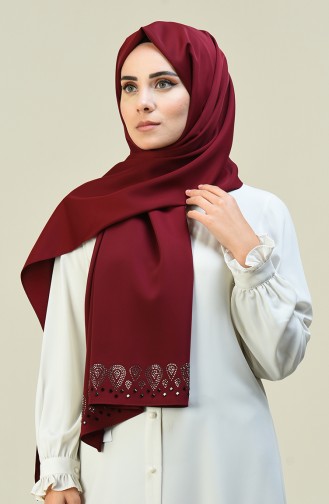 Claret Red Shawl 7003-03