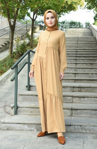 Mink Hijab Dress 8025-04