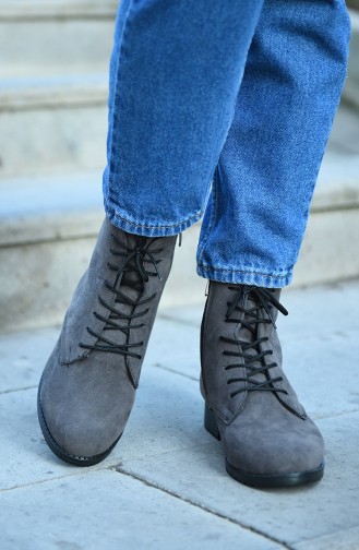 Smoke-Colored Boots-booties 11177-11