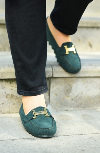 Green Women`s Flats 2031-07